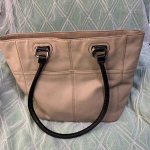 Beautiful Tignanello Taupe Leather Purse